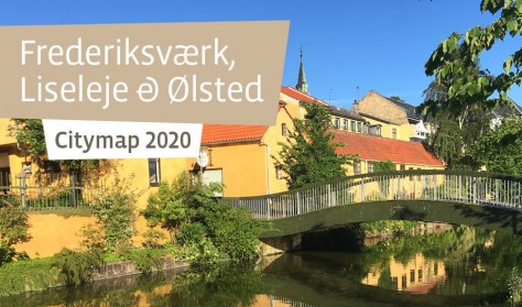 Bykort over Frederiksværk-Liseleje-Ølsted/ Citymap of Frederiksværk