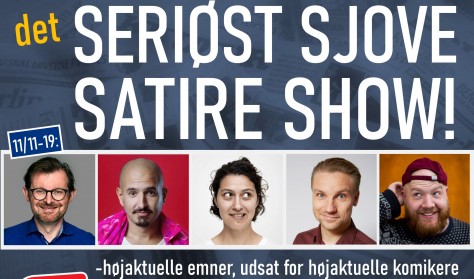 Det seriøst sjove satire show (testaften med optagelse)