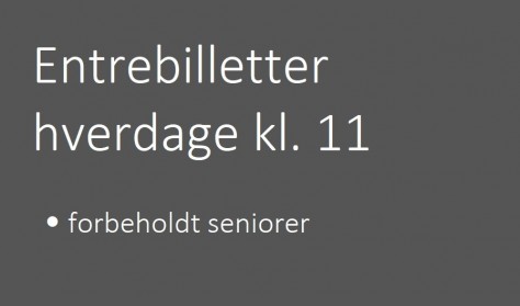 Entrebilletter - hverdage kl. 11