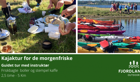 Kajaktur for de morgenfriske