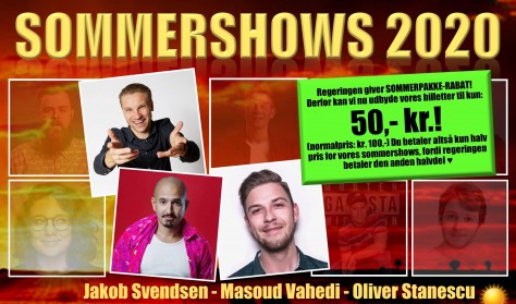 Sommershow med Masoud Vahedi, Oliver Stanescu og Jakob Svendsen