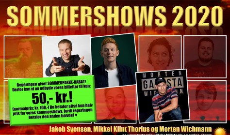 Sommershow med Jakob Svendsen, Morten Wichmann og Mikkel Klint Thorius
