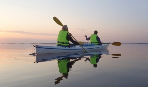 Solnedgangstur i stabile kajakker, Roskilde fjord