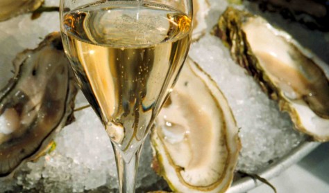 Champagne- og skaldyrsaften på Hempel Glasmuseum