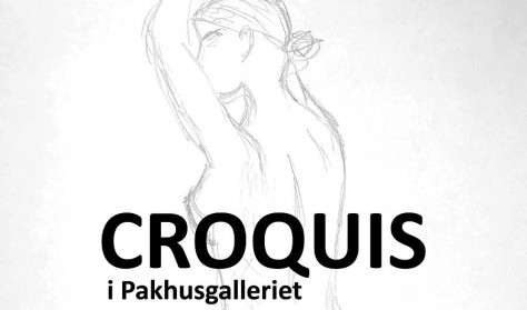 Croquis tegning i Pakhusgalleriet
