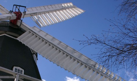 Ringsted Vindmølle set indefra 