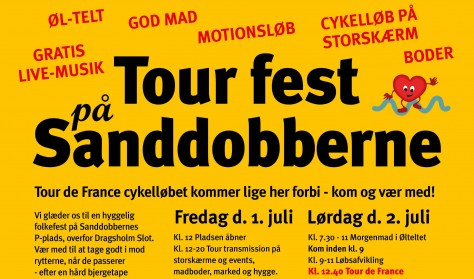 Åbning af Tour festen på Sanddobberne